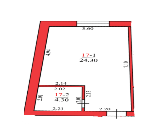 1-кімнатна 28.6 м² в ЖК Конторський від 18 400 грн/м², Харків