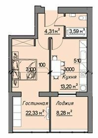 1-кімнатна 49.8 м² в ЖК Кращий будинок на Перемозі від 24 150 грн/м², Дніпро