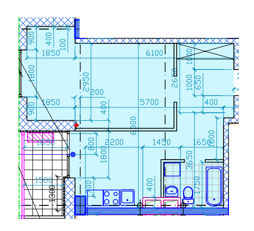 1-комнатная 46.25 м² в ЖК Миронова от 21 800 грн/м², Днепр