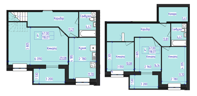 Двухуровневая 118.07 м² в ЖК Олимпийский от 15 000 грн/м², Харьков