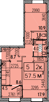 2-комнатная 57.5 м² в ЖК Suncity от 17 000 грн/м², Днепр