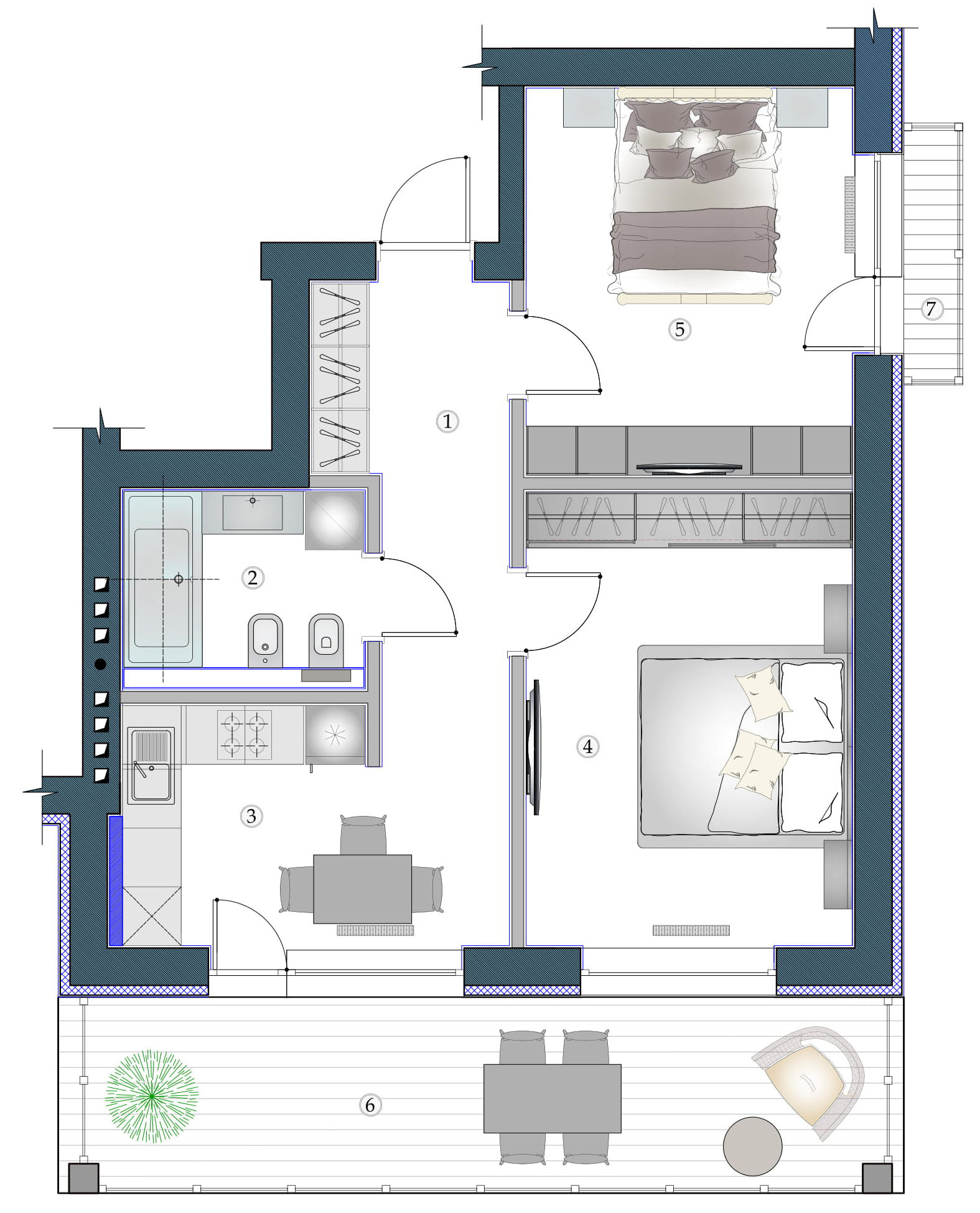 2-комнатная 60.4 м² в ЖК София от 27 700 грн/м², Харьков