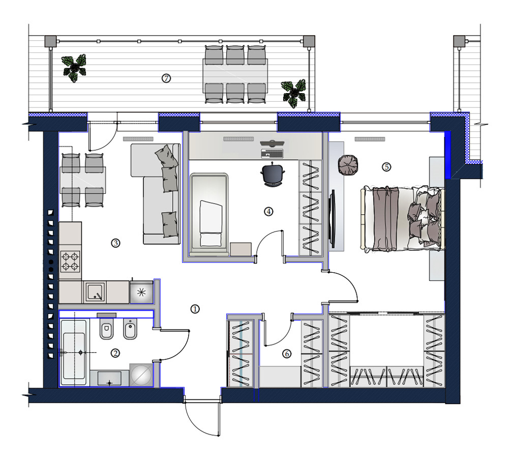 2-комнатная 73.02 м² в ЖК София от 27 900 грн/м², Харьков