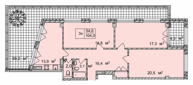 3-комнатная 104 м² в ЖК ТИТУЛ Дом на Пушкинской от 40 250 грн/м², Харьков