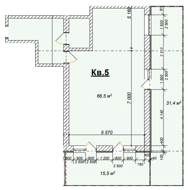 1-кімнатна 66.5 м² в КБ На Лабораторній від забудовника, Дніпро