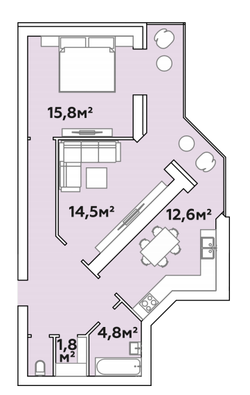 2-комнатная 75 м² в ЖК Яровица от 15 950 грн/м², Луцк