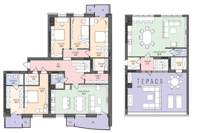 4-кімнатна 205.8 м² в ЖК Яровиця від 16 450 грн/м², Луцьк