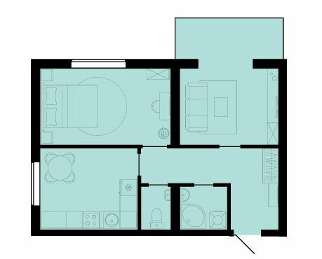 2-комнатная 55.8 м² в ЖК Західний Олімп от 15 200 грн/м², с. Тарасово