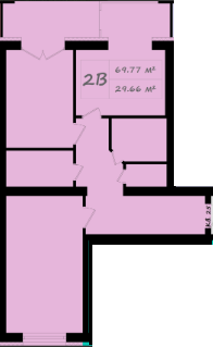 2-комнатная 69.77 м² в ЖК Итальянский от 18 000 грн/м², с. Тарасово