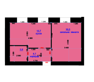 1-кімнатна 37.6 м² в ЖК Княжий від 8 650 грн/м², м. Любомль