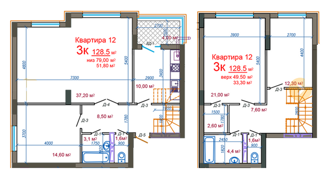 Дворівнева 128.5 м² в ЖК Княжий від 18 000 грн/м², Житомир