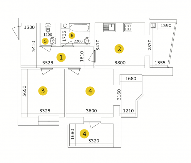 2-комнатная 69.44 м² в ЖК Тетеревский Бульвар от 15 350 грн/м², Житомир