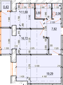 2-кімнатна 61.81 м² в ЖК Перлина Поділля від 20 000 грн/м², Вінниця