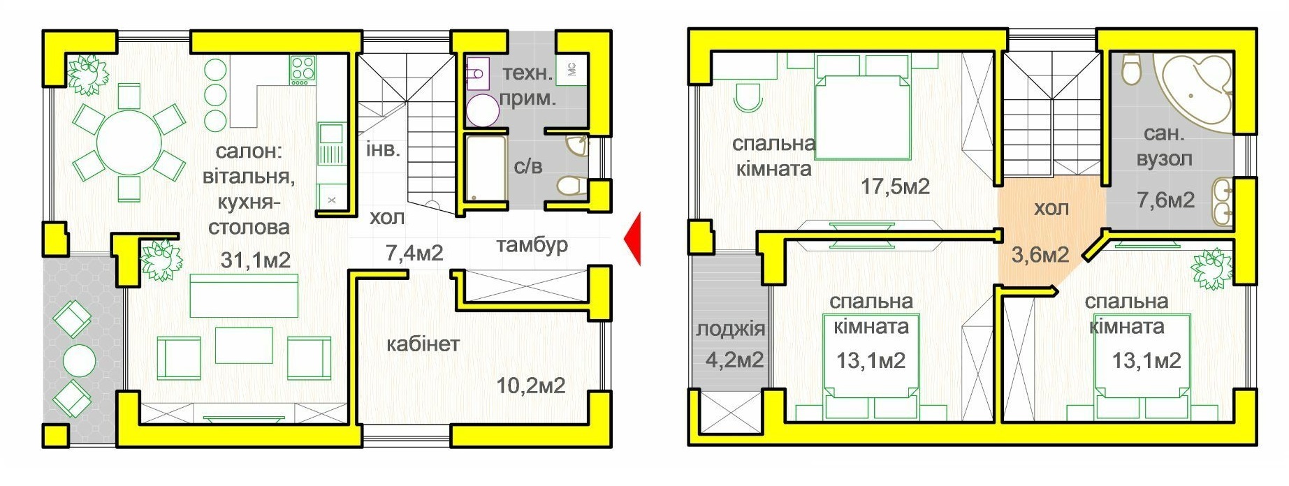 Коттедж 115 м² в КП Oklahoma Cottage Town от 16 348 грн/м², с. Дмитровка