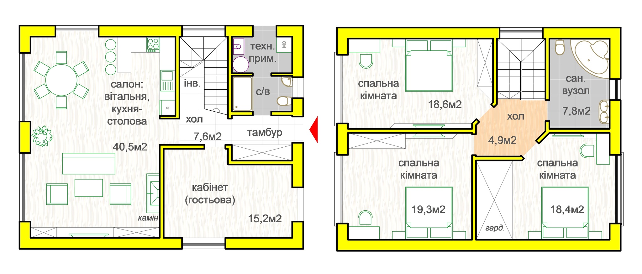 Коттедж 142.7 м² в КП Oklahoma Cottage Town от 16 328 грн/м², с. Дмитровка