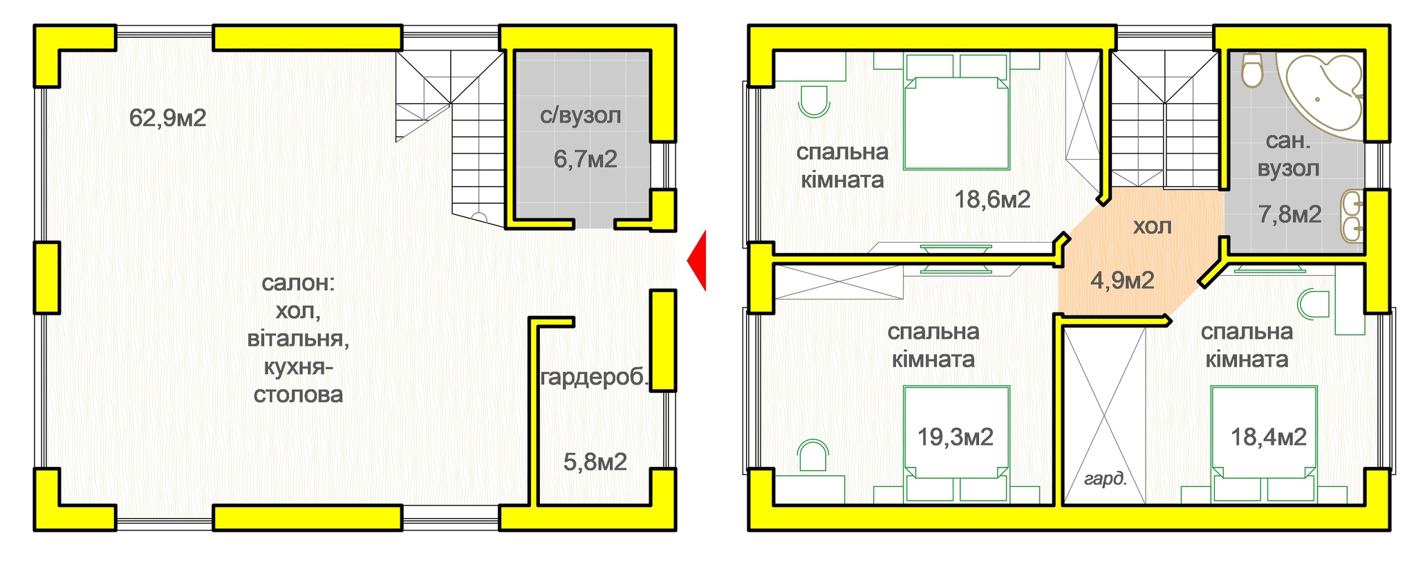 Коттедж 144.4 м² в КП Oklahoma Cottage Town от 16 343 грн/м², с. Дмитровка