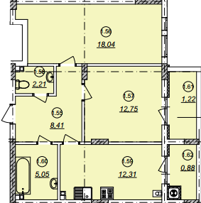 2-комнатная 65.87 м² в ЖК Авангард от 16 050 грн/м², Ужгород