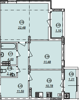 2-кімнатна 64.8 м² в ЖК Авангард від 16 050 грн/м², Ужгород