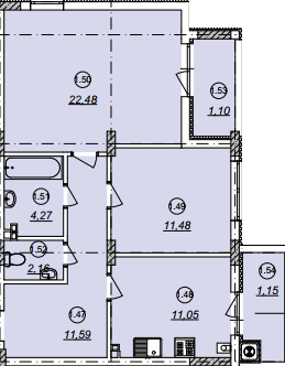 2-комнатная 65.28 м² в ЖК Авангард от 16 050 грн/м², Ужгород