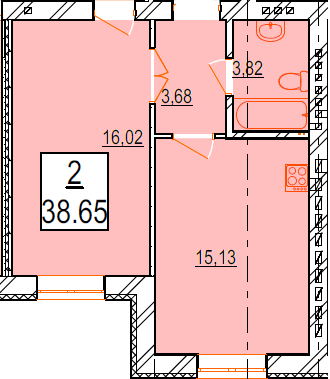 1-кімнатна 38.65 м² в ЖК Маєток Боздош від 16 400 грн/м², Ужгород