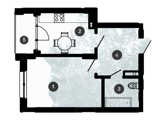 1-комнатная 37 м² в ЖК Comfort Park от 12 950 грн/м², Ивано-Франковск