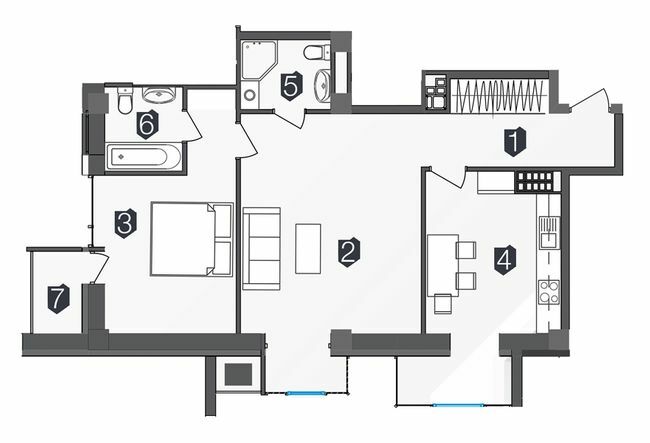 2-комнатная 70 м² в ЖК Manhattan от 29 500 грн/м², Ивано-Франковск