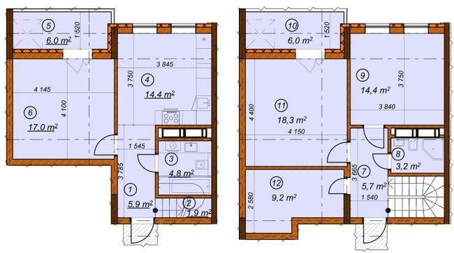 Дворівнева 106.8 м² в ЖК 4 сезони від 29 900 грн/м², Київ