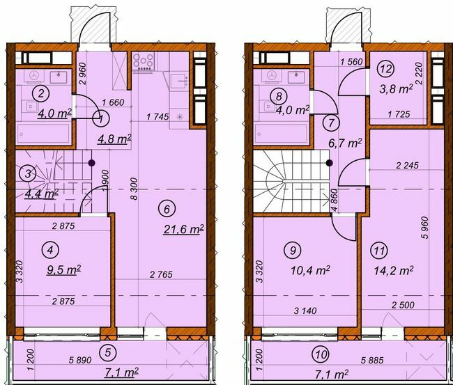 Дворівнева 97.6 м² в ЖК 4 сезони від 25 000 грн/м², Київ