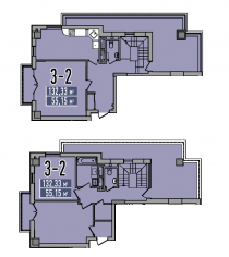 Двухуровневая 132.33 м² в ЖК Adamant от 33 750 грн/м², Киев