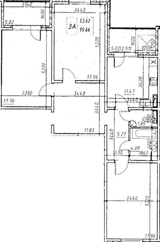 3-кімнатна 95.66 м² в ЖК Navigator від 16 000 грн/м², Київ