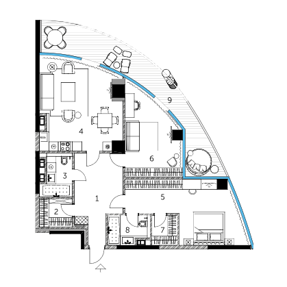 2-кімнатна 112.74 м² в ЖК Taryan Towers від 102 450 грн/м², Київ