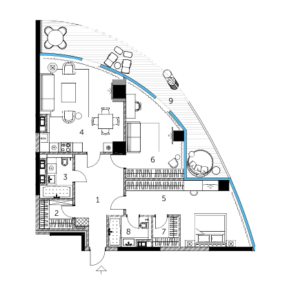 2-комнатная 112.74 м² в ЖК Taryan Towers от 102 450 грн/м², Киев