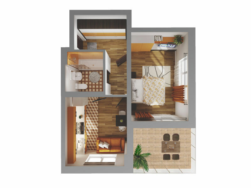 1-комнатная 48.35 м² в ЖК Karaway Tower от 27 000 грн/м², Киев