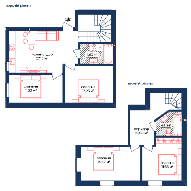 Двухуровневая 100.17 м² в КД Liverpool House от 19 850 грн/м², Киев