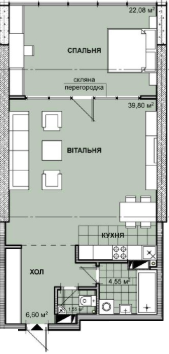 1-комнатная 74.58 м² в ЖК Берестейский от 35 000 грн/м², Киев