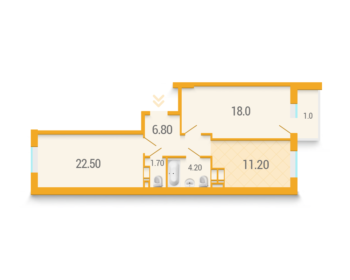 2-кімнатна 66.1 м² в ЖК Караваєві Дачі від 35 000 грн/м², Київ