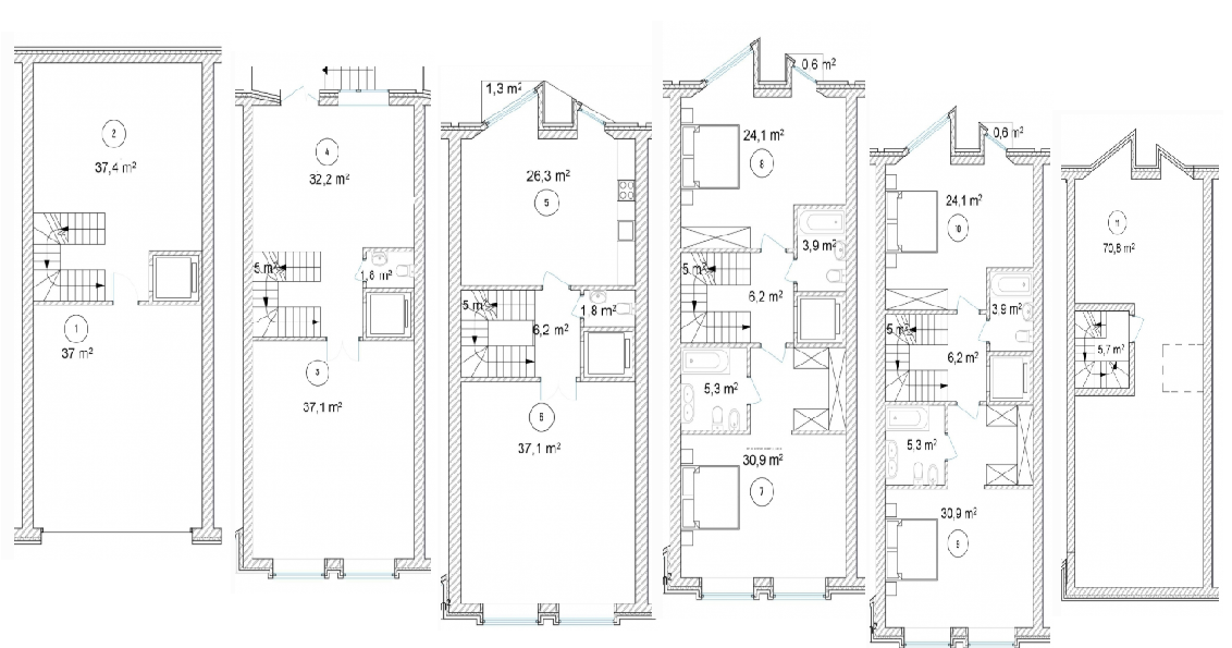 Таунхаус 397 м² в Таунхаусы Struetinsky от 58 656 грн/м², Киев