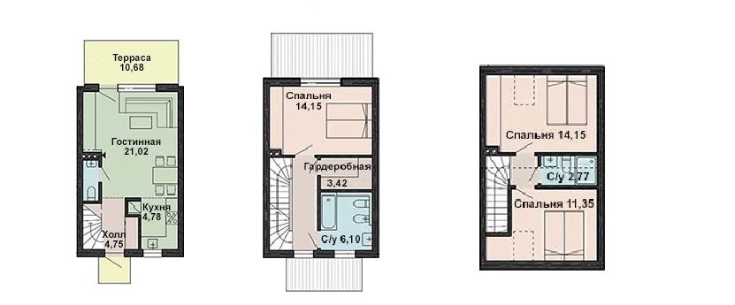 Таунхаус 115 м² в Таунхаус Польский уголок от застройщика, с. Софиевская Борщаговка