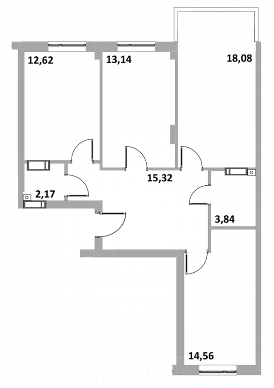 3-комнатная 80.9 м² в ЖК Green Side от 18 400 грн/м², г. Ирпень