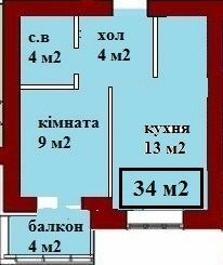 1-кімнатна 34 м² в ЖК Київський маєток від 16 000 грн/м², с. Софіївська Борщагівка