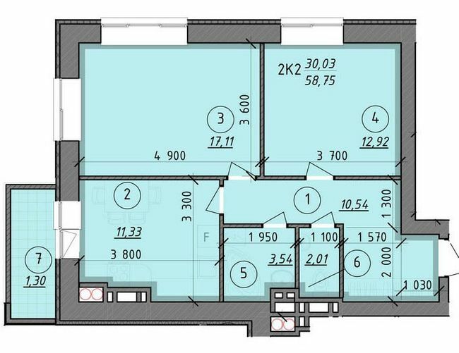 2-кімнатна 58.75 м² в ЖК Французький бульвар від 14 150 грн/м², м. Вишгород