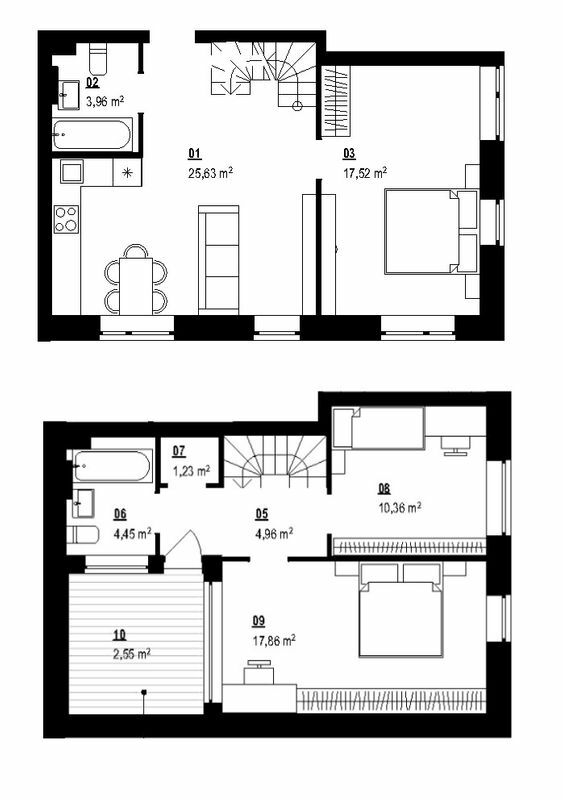 Двухуровневая 90.93 м² в ЖК Белый Шоколад.Center от 11 500 грн/м², с. Белогородка