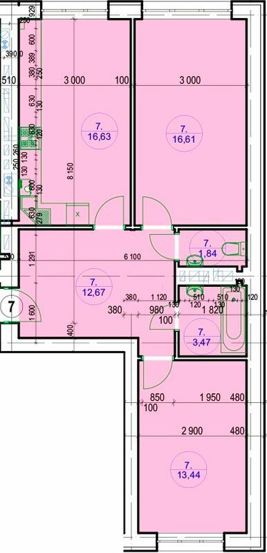 2-кімнатна 64.66 м² в ЖК G-51 від забудовника, м. Ірпінь