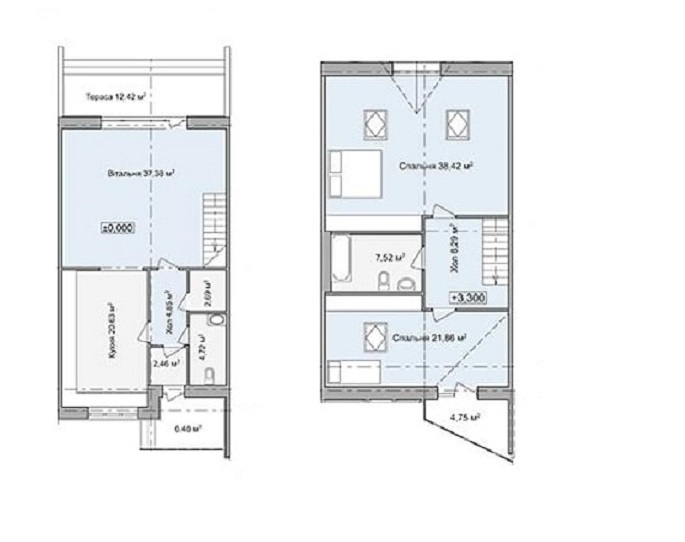 Таунхаус 175 м² в КМ Северинівка від 25 257 грн/м², с. Северинівка