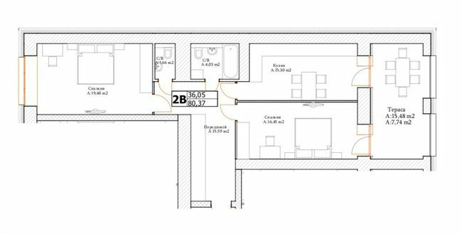 2-комнатная 89.32 м² в ЖК Art Residence от 22 750 грн/м², г. Ирпень