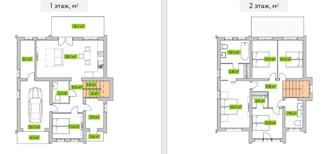 Коттедж 236 м² в КГ Семь Озер от 13 886 грн/м², с. Крушинка