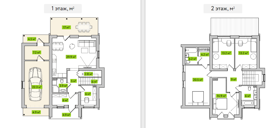 Котедж 205 м² в КМ Лесное озеро від 14 712 грн/м², с. Лишня