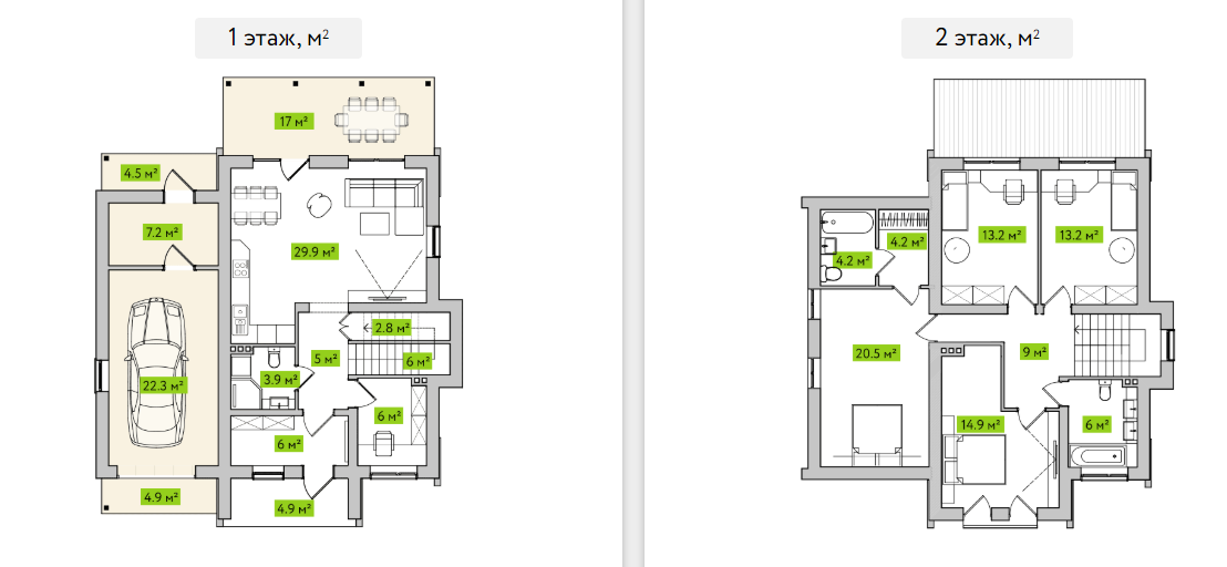 Коттедж 205 м² в КГ Лесное озеро от 14 712 грн/м², с. Лишня