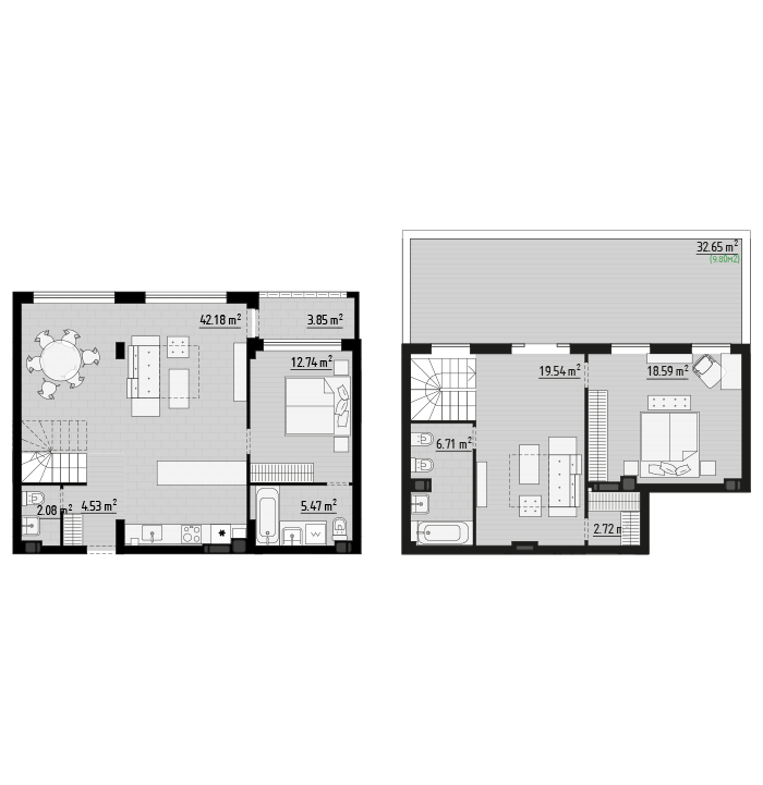 Двухуровневая 128.22 м² в ЖК PARKTOWN от 24 000 грн/м², пгт Гостомель