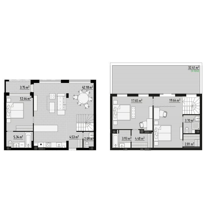 Двухуровневая 132.26 м² в ЖК PARKTOWN от 20 000 грн/м², пгт Гостомель